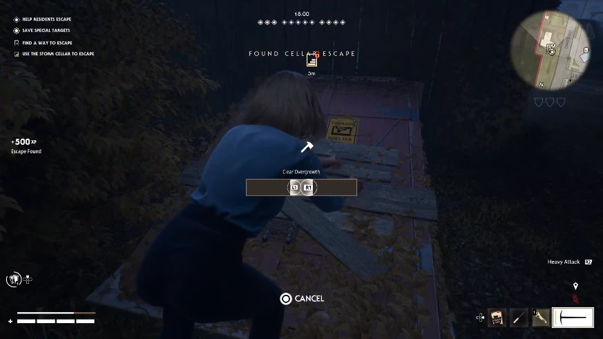 Halloween: The Game spawn island ESP with skeleton boxes and aimbot reticle overlay
